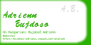 adrienn bujdoso business card